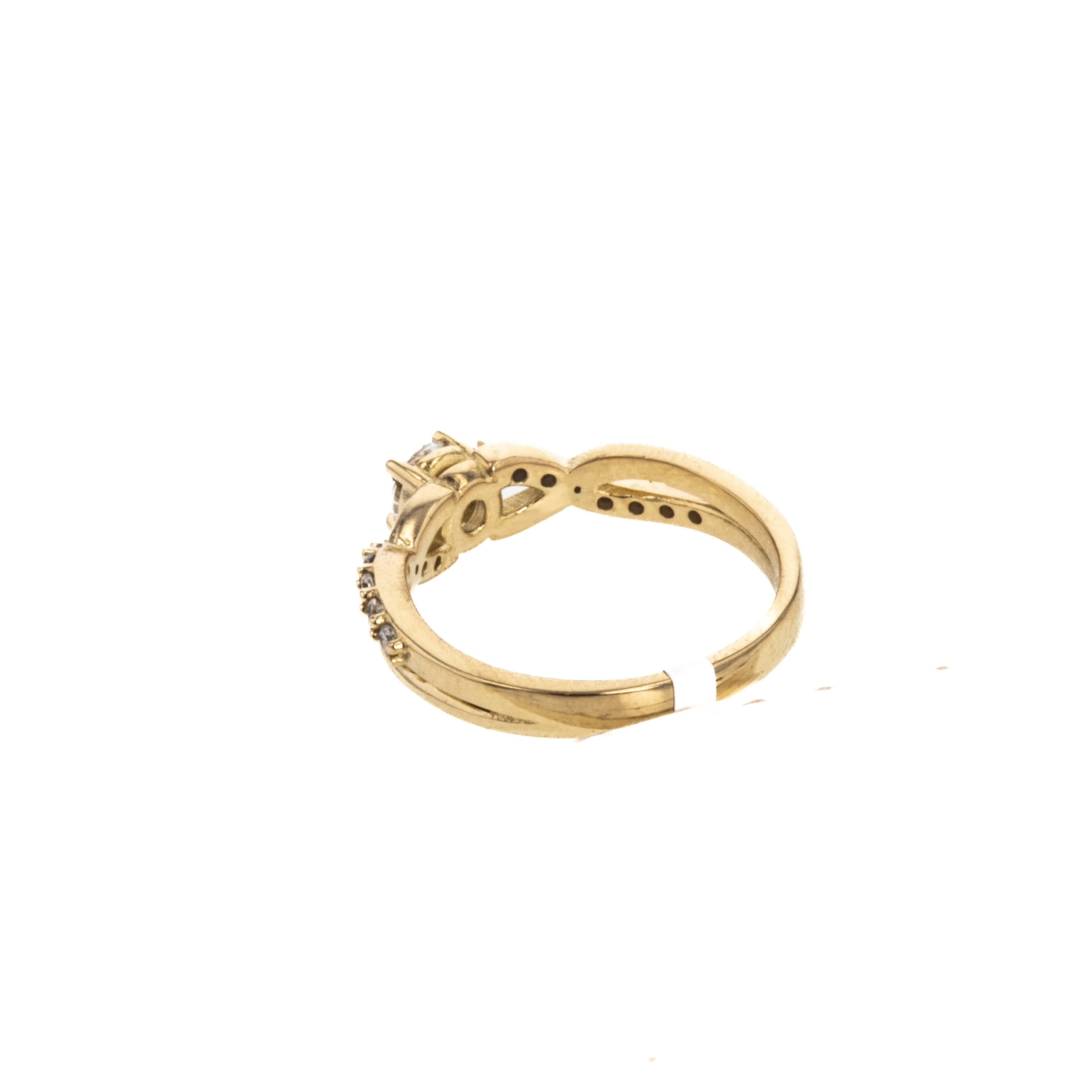 ANILLO COMPROMISO CON ZIRCONES 18K
