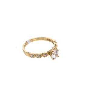 ANILLO COMPROMISO ZIRCONES 18K