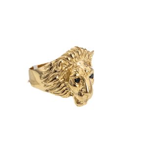 ANILLO LEON 18K