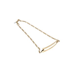 PULSERA RECTANGULAR FIGARO 18K